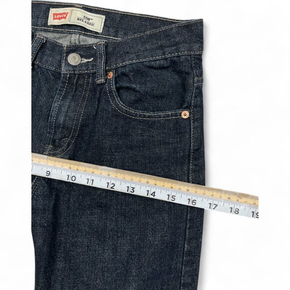 Levi’s 550 Relaxed Cotton Boys Denim Jeans 14 Slim W 25 x L 27 Dark Blue - Picture 7 of 10
